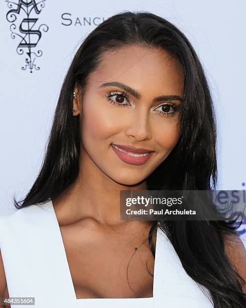 Reality TV Personality Shaniece Hairston attends HollyRod Foundation's 17th Annual DesignCare Gala at The Lot Studios on August 8, 2015 in Los...