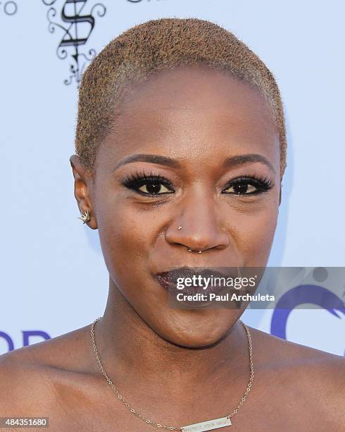 Singer Kimberly Nichole attends HollyRod Foundation's 17th Annual DesignCare Gala at The Lot Studios on August 8, 2015 in Los Angeles, California.