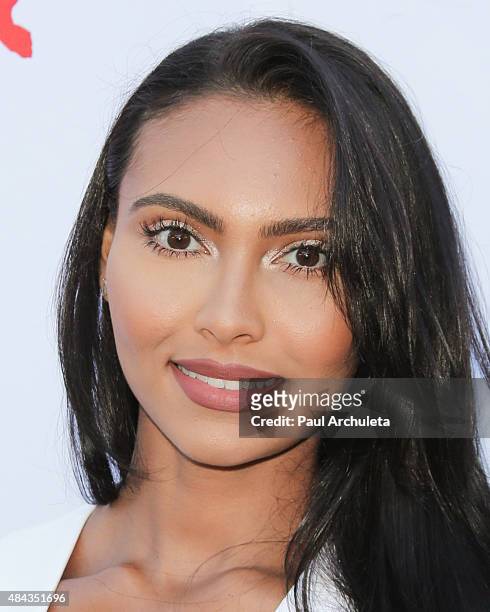 Reality TV Personality Shaniece Hairston attends HollyRod Foundation's 17th Annual DesignCare Gala at The Lot Studios on August 8, 2015 in Los...
