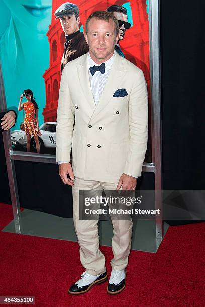 Director Guy Ritchie attends "The Man From U.N.C.L.E." New York premiere at Ziegfeld Theater on August 10, 2015 in New York City.