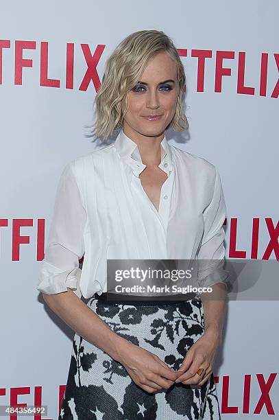 Actress Taylor Schilling attends the "Orange Is The New Black" FYC Screening at the DGA Theater on August 11, 2015 in New York City.