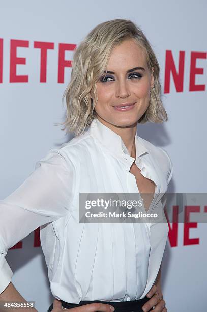 Actress Taylor Schilling attends the "Orange Is The New Black" FYC Screening at the DGA Theater on August 11, 2015 in New York City.