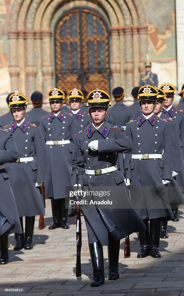 Presidential guard regiment parade in Moscow