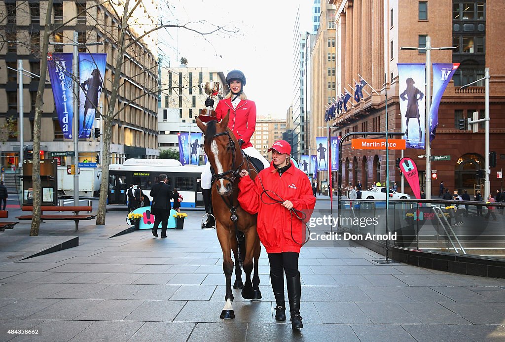 Nic Westaway And Nikki Phillips Bring The Melbourne Cup To Martin Place