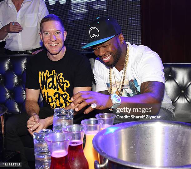 Joseph Sikora and 50 Cent at The Highlands NYC on August 16, 2015 in New York City.