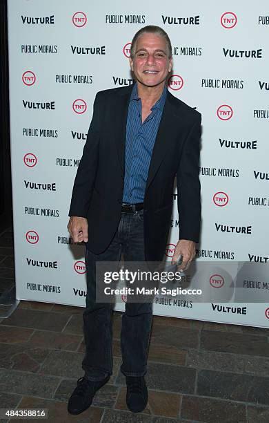 Actor Tony Danza attends the "Public Morals" New York Screening at the Tribeca Grand Screening Room on August 12, 2015 in New York City.