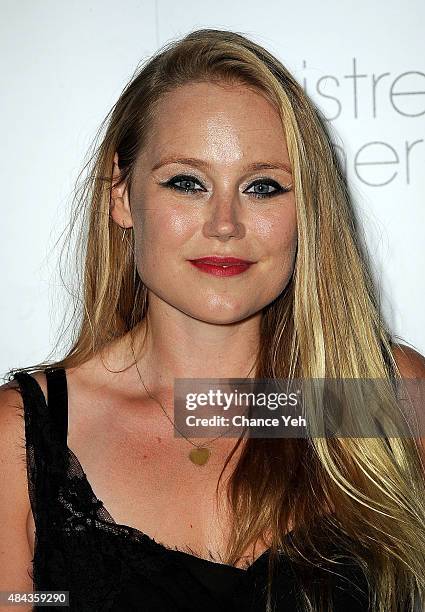 Pamela Romanowsky attends "Mistress America" New York premiere at Landmark Sunshine Cinema on August 12, 2015 in New York City.