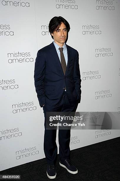 Noah Baumbach attends "Mistress America" New York premiere at Landmark Sunshine Cinema on August 12, 2015 in New York City.