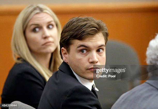 Actor Emile Hirsch appears in court August 17 in Park City, Utah. Hirsch made a plea deal for misdemeanor assault and has been ordered to serve 15...