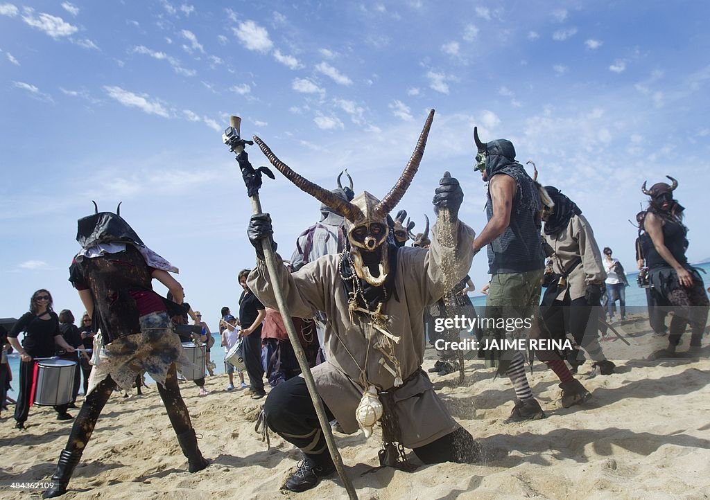 SPAIN-ENERGY-OIL-PROTEST