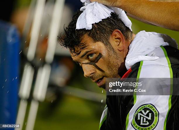 Greg Gurenlian of the New York Lizards during the 2015 Major League Lacrosse Championship Game against the Rochester Rattlers at Fifth Third Bank...