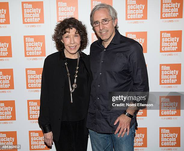 Lily Tomlin and Paul Weitz attend The Film Society of Lincoln Center 2015 Summer Talks Series: "Grandma" at Elinor Bunin Munroe Film Center on August...