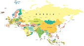 Eurasia - map - illustration