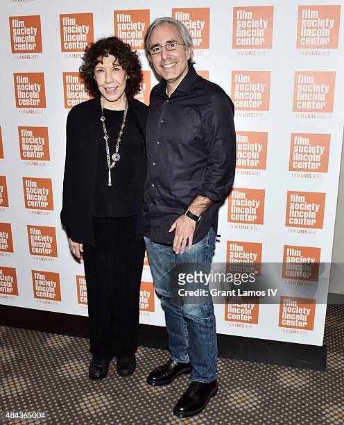 Lily Tomlin and Paul Weitz attend the Film Society of Lincoln Center 2015 Summer Talks Series: "Grandma" at the Elinor Bunin Munroe Film Center on...