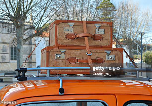 have a nice trip! - on top of car stock pictures, royalty-free photos & images