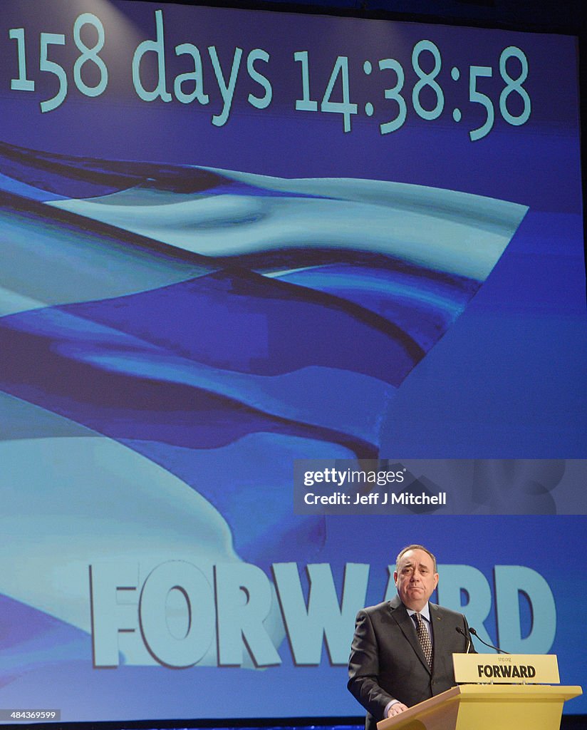 SNP Leader Alex Salmond Delivers His Keynote Speech At The SNP Conference