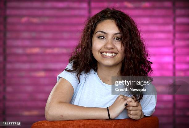 Canadian singer Alessia Cara, who discovered through her YouTube cover videos, poses during a photo shoot in Sydney, New South Wales to promote her...