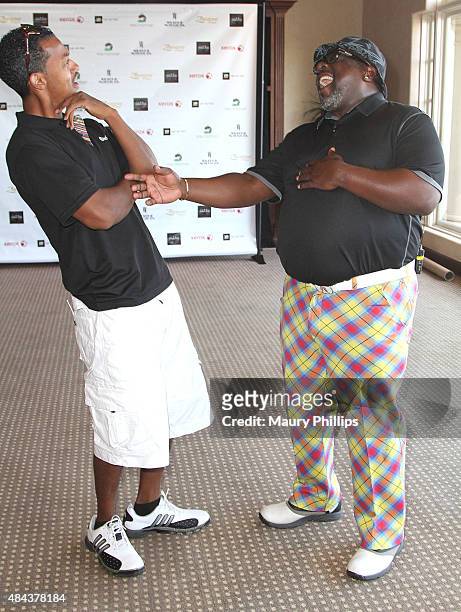 Wesley Jonathan and Cedric "The Entertainer" attend the 3rd Annual Celebrity Golf Classic hosted by Cedric "The Entertainer" at Spanish Hills Country...