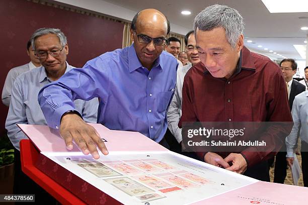 Singapore Prime Minister, Lee Hsien Loong and Singapore Deputy Prime Minister, Minister for Finance and Chairman of Monetary Authority of Singapore,...