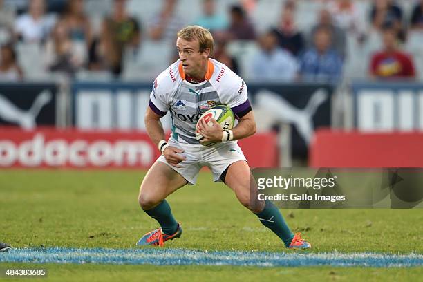 Sarel Pretorius of the Cheetahs in action during the Round 9 Super Rugby match between Toyota Cheetahs and Crusaders at Vodacom Park on April 12,...