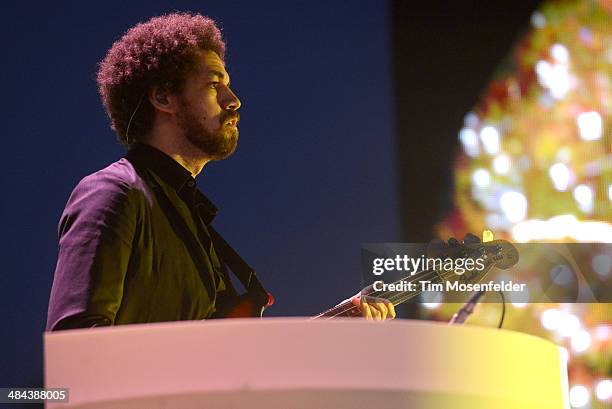 Brian Burton aka Danger Mouse of Broken Bells performs at The Empire Polo Club on April 11, 2014 in Indio, California.