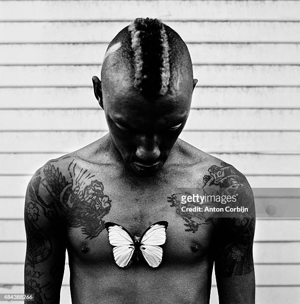 Musician Tricky is photographed for Self Assignment on November 22, 2002 in Los Angeles, California.