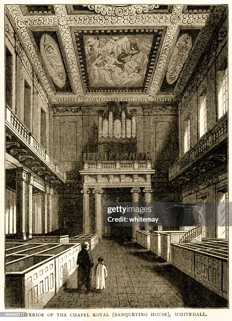 Interior of Chapel Royal (Banqueting House), Whitehall