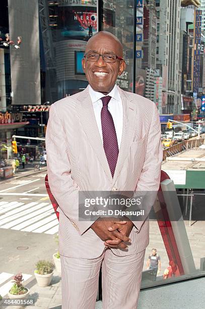 Al Roker visits 'Extra' at their New York studios at H&M in Times Square on August 18, 2015 in New York City.