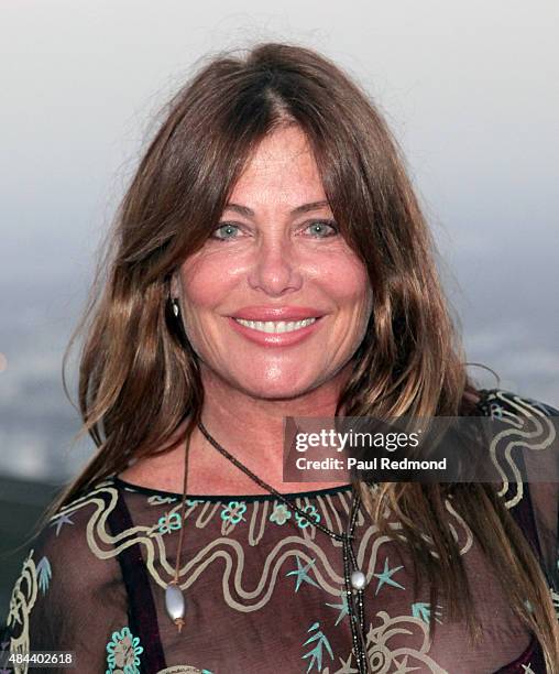 Actress Kelly Le Brock attends a Private Screening of the Oculus Virtual Reality short film "Defrost" on August 17, 2015 in Los Angeles, California.