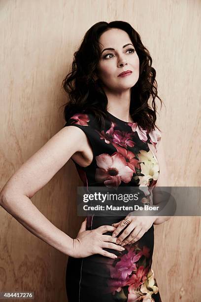 Actress Joanna Going from DirectTV's 'The Kingdom' poses in the Getty Images Portrait Studio powered by Samsung Galaxy at the 2015 Summer TCA's at...