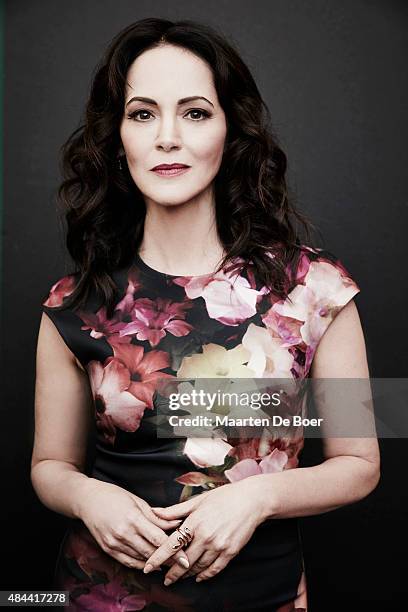 Actress Joanna Going from DirectTV's 'The Kingdom' poses in the Getty Images Portrait Studio powered by Samsung Galaxy at the 2015 Summer TCA's at...