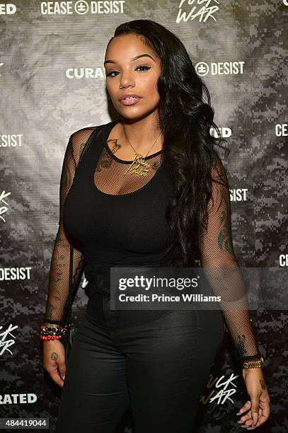 Roxxanne Montana attends the Cease And Desist Fashion presentation on August 13, 2015 in Atlanta, Georgia.