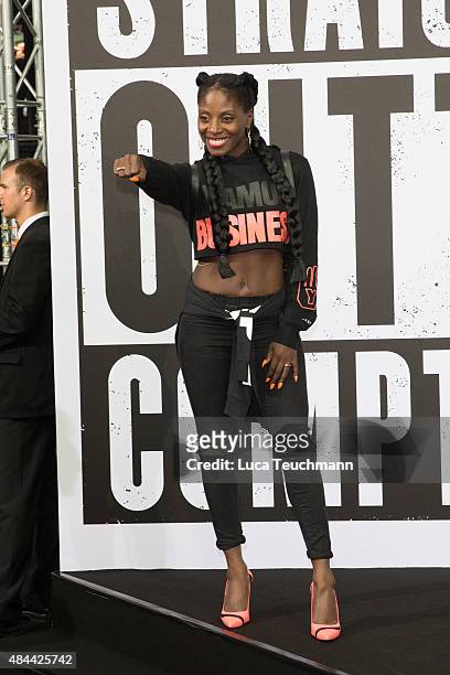 Nikeata Thompson attends the 'Straight Outta Compton' European premiere at CineStar on August 18, 2015 in Berlin, Germany.