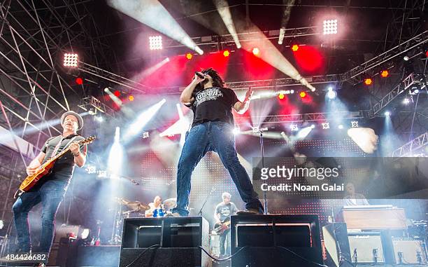 Adam Duritz of Counting Crows performs in concert at JBL Live at Pier 97 on August 18, 2015 in New York City.