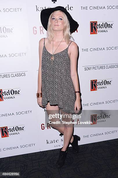 Sophie Sumner attends a screening of Sony Pictures Classics' "Grandma" hosted by The Cinema Society and Kate Spade at Landmark Sunshine Cinema on...