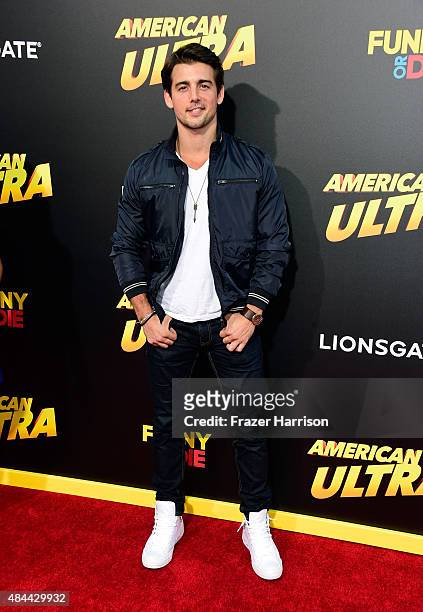 Actor John DeLuca attends PalmStar Media And Lionsgate's "American Ultra" premiere at the Ace Theater Downtown LA on August 18, 2015 in Los Angeles,...