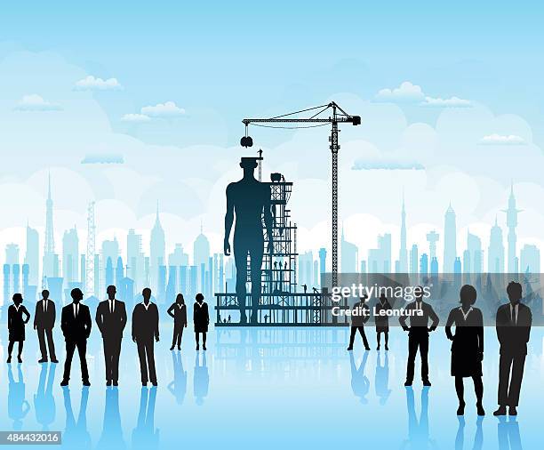 making a new human - character constructor stock illustrations
