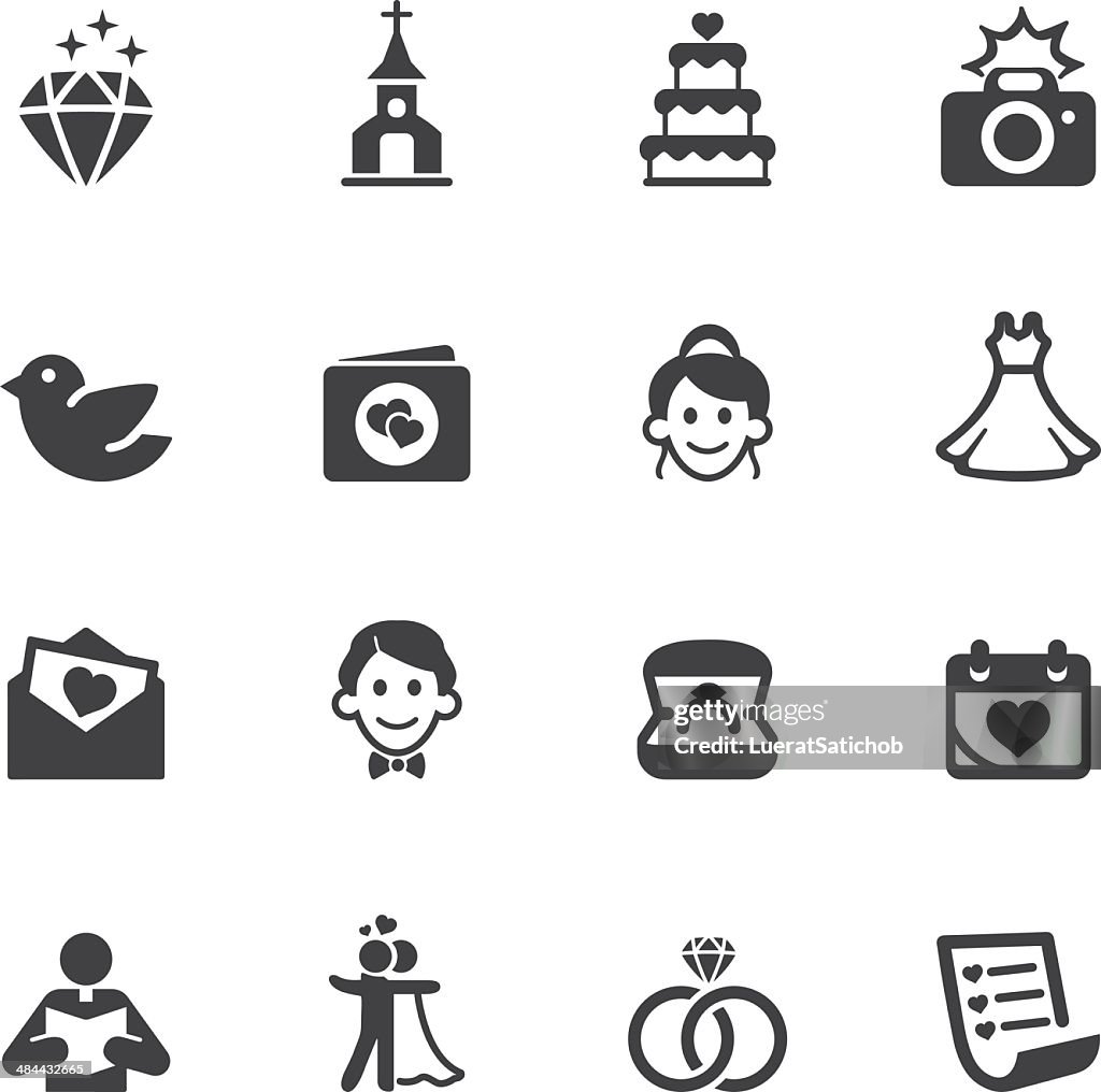 Wedding Silhouette Icons 1