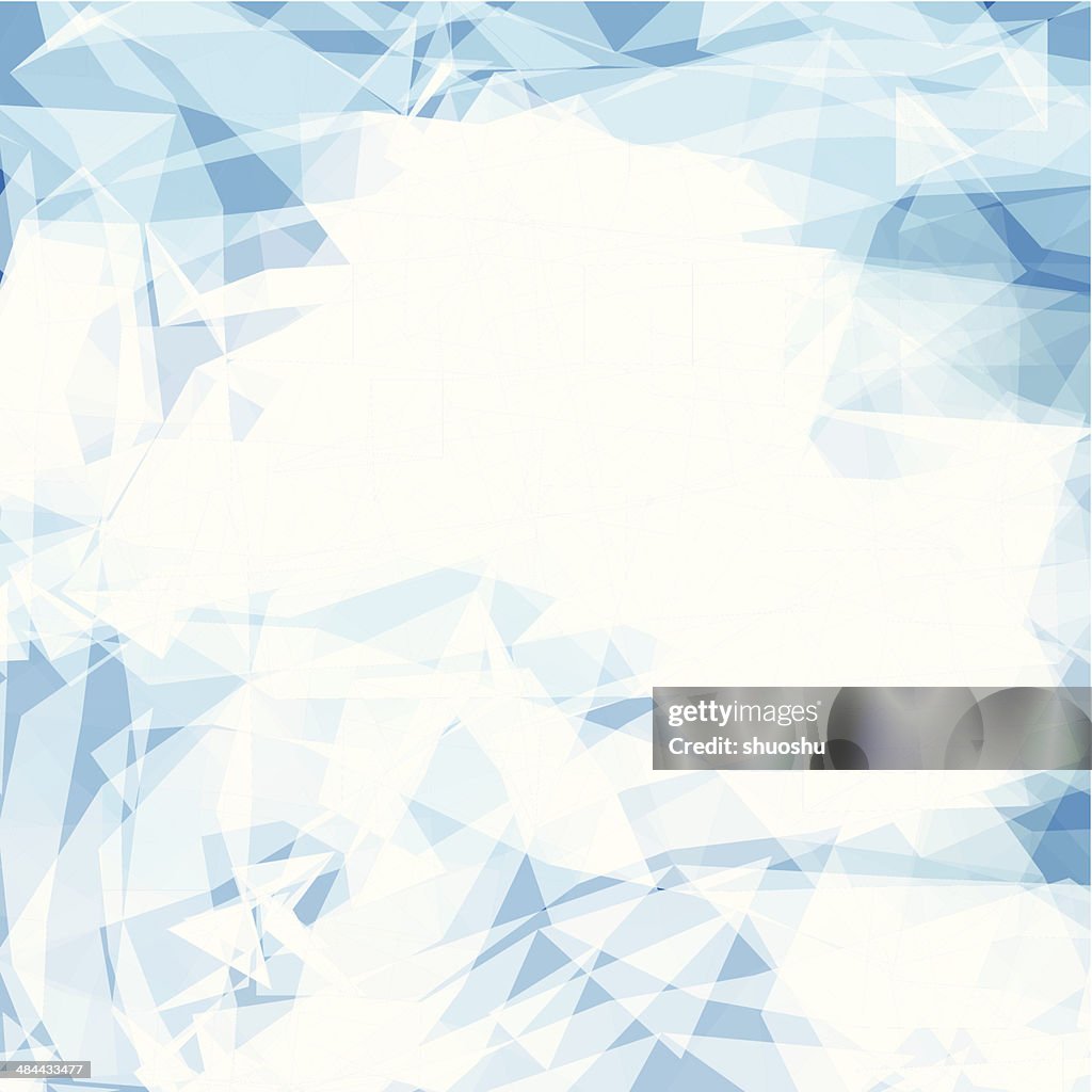 Abstract blue transparency shape background
