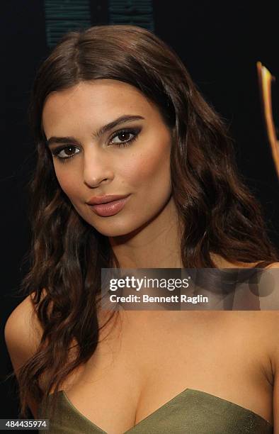 Actress Emily Ratajkowski attends the "We Are Your Friends" Tour Stop Photo Call And After Party at Marquee on August 18, 2015 in New York City.