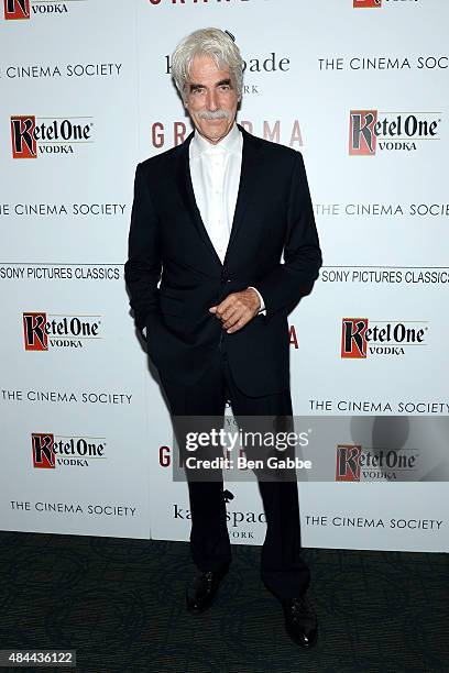 Actor Sam Elliott attends The Cinema Society and Kate Spade host a Screening of Sony Pictures Classics' "Grandma" at Landmark Sunshine Cinema on...