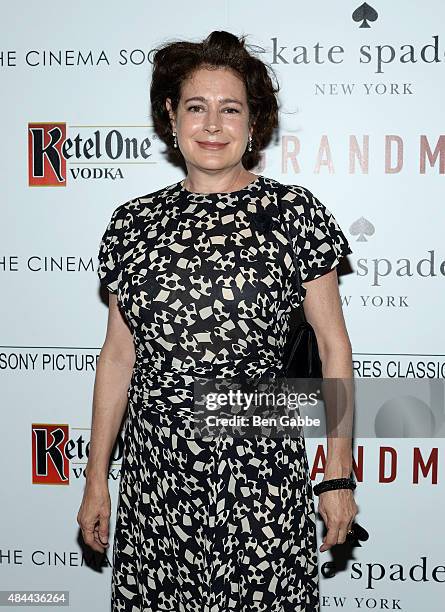 Actress Sean Young attends The Cinema Society and Kate Spade host a Screening of Sony Pictures Classics' "Grandma" at Landmark Sunshine Cinema on...