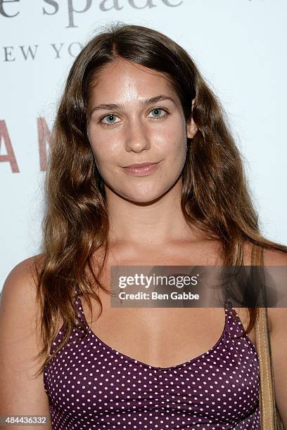 Actress Lola Kirke attends The Cinema Society and Kate Spade host a Screening of Sony Pictures Classics' "Grandma" at Landmark Sunshine Cinema on...