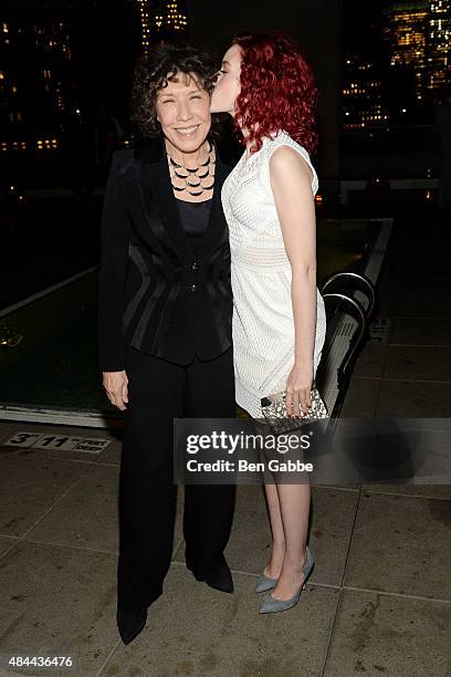 Actresses Lily Tomlin and Julia Garner attend The Cinema Society, Kate Spade and Ketel One Vodka host a Screening of Sony Pictures Classics'...