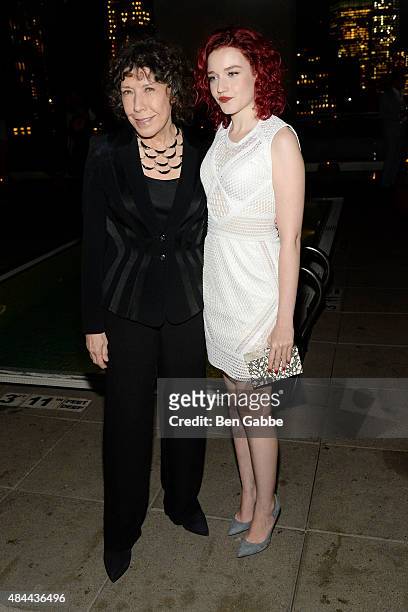 Actresses Lily Tomlin and Julia Garner attend The Cinema Society, Kate Spade and Ketel One Vodka host a Screening of Sony Pictures Classics'...