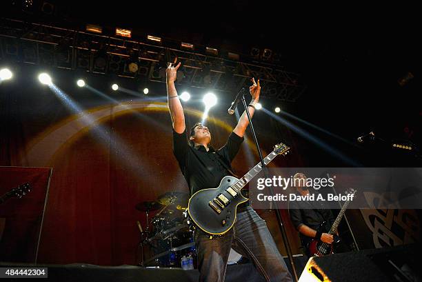 Benjamin Burnley of Breaking Benjamin performs at The Norva on August 18, 2015 in Norfolk, Virginia.