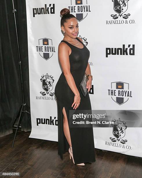 Ivy Rivera arrives for the Punk'd! private celebrity viewing party held at The Royal on August 18, 2015 in New York City.