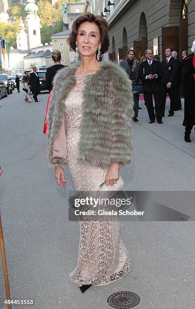 Esther von Salis-Samaden attends the opening of the easter festival 2014 on April 12, 2014 in Salzburg, Austria.