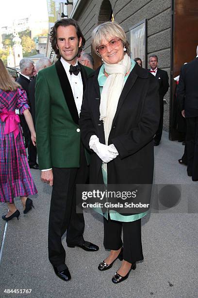 Pierre Pelegry and Gloria von Thurn und Taxis attend the opening of the easter festival 2014 on April 12, 2014 in Salzburg, Austria.