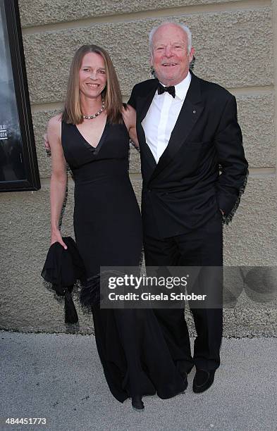 Bernd Tewaag and his wife Anke Tewaag attend the opening of the easter festival 2014 on April 12, 2014 in Salzburg, Austria.